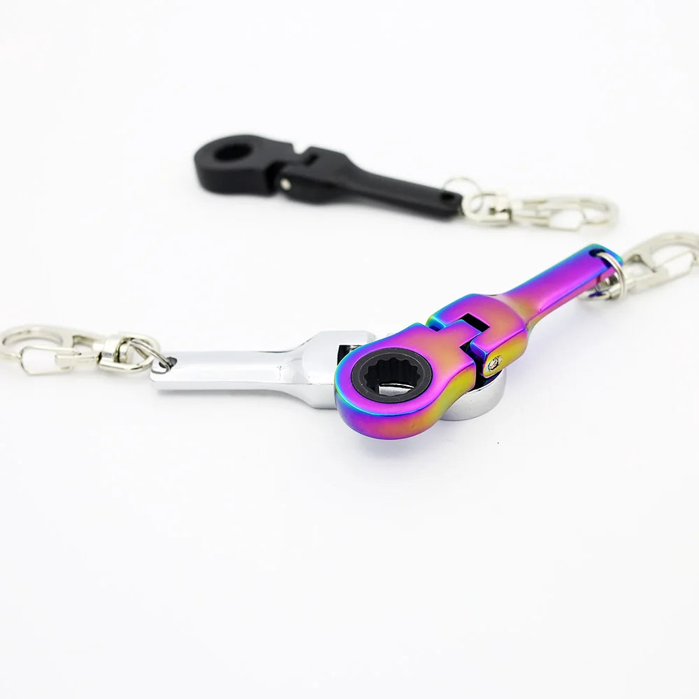 10mm Ratchet Wrench JDM Metal Keychain